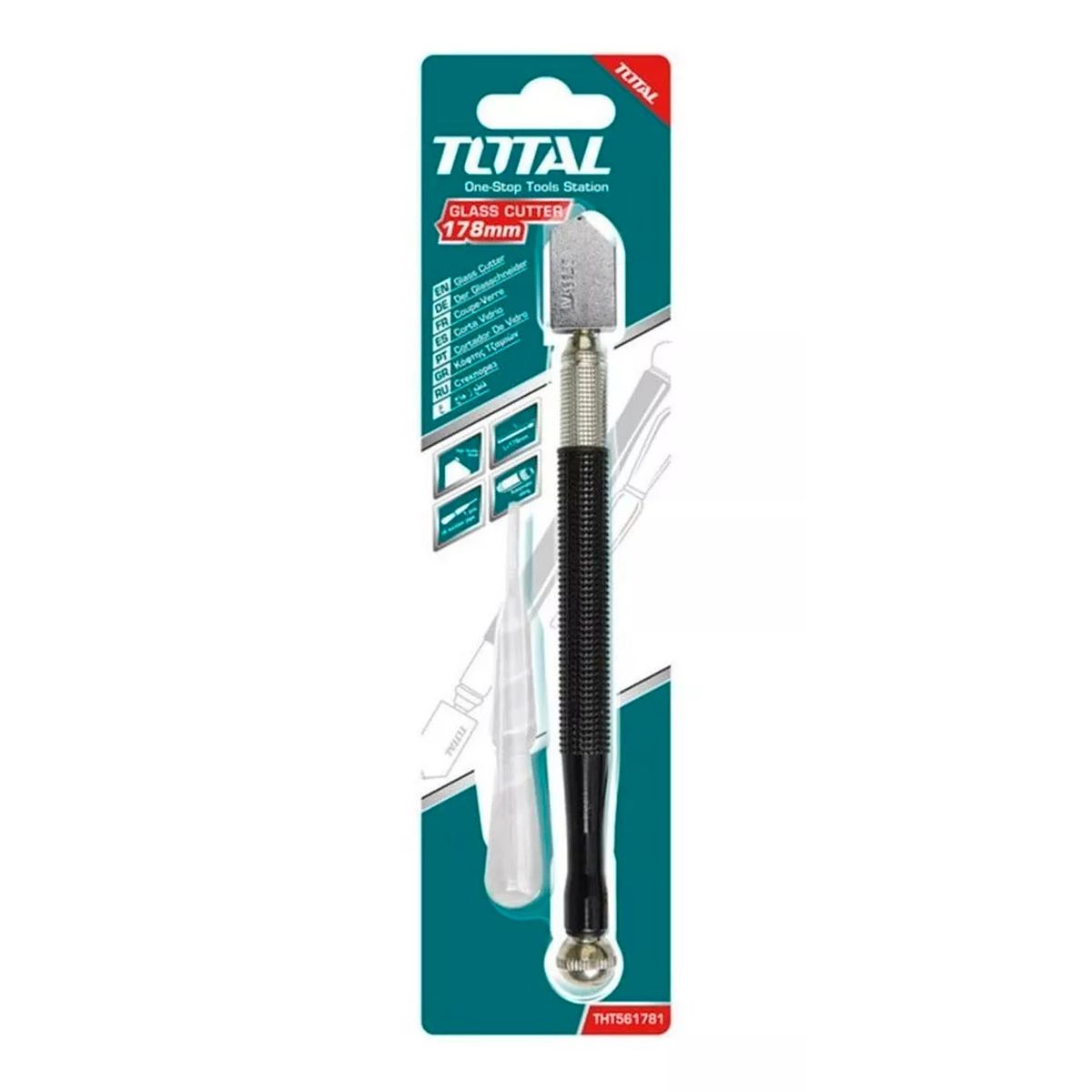 TOTAL TOOLS - Cortador Cortavidrio 178mm Total Tht561781