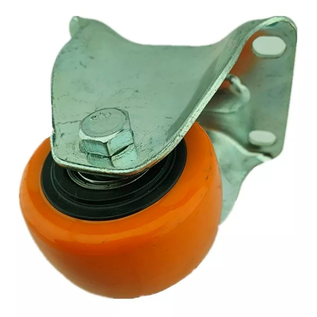 GENERICO - Rueda Naranja Fija 2.5 Pulgadas