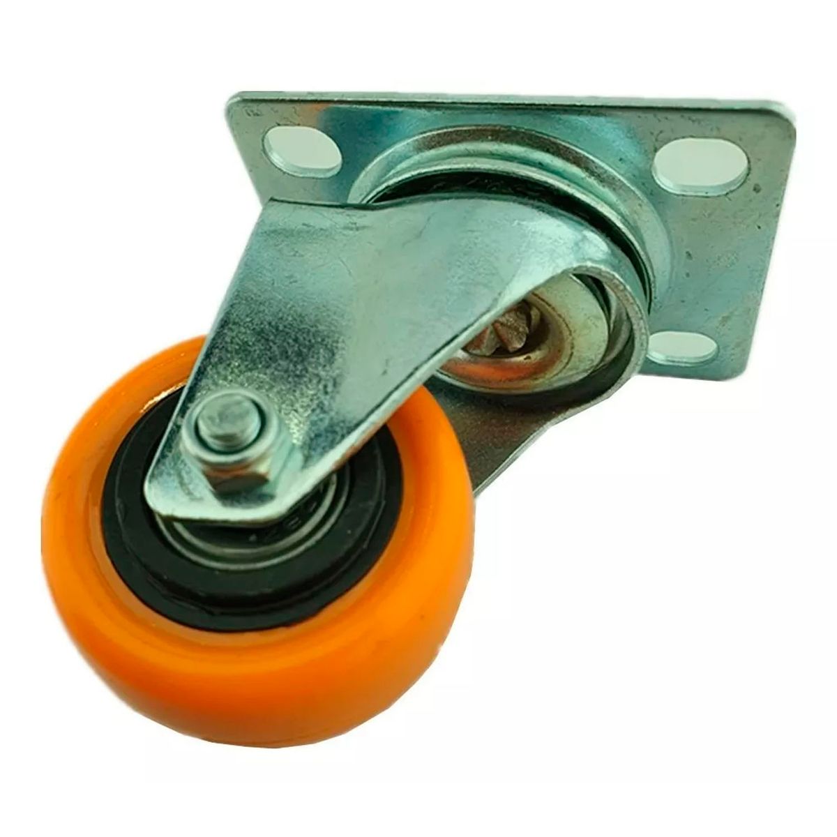 GENERICO - Rueda Naranja Giratoria 2 Pulgadas