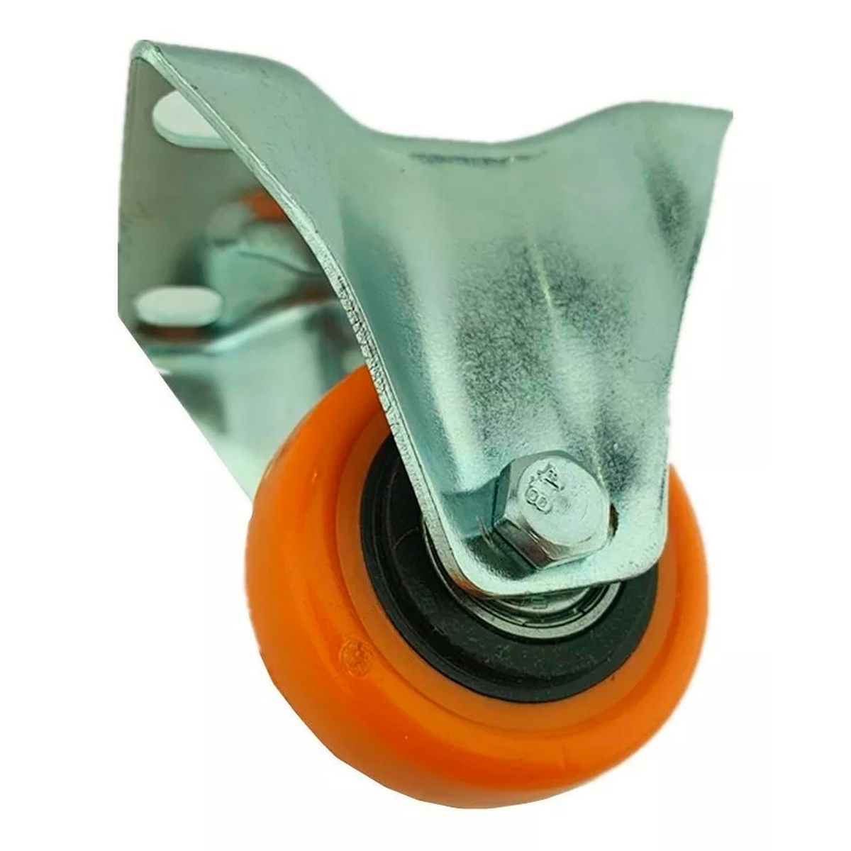 GENERICO - Rueda Naranja Fija 2 Pulgadas