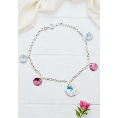 Imagen 2 del producto Pulsera Nepal Plata 925 creado con cristales de Swarovski® Antique Pink
