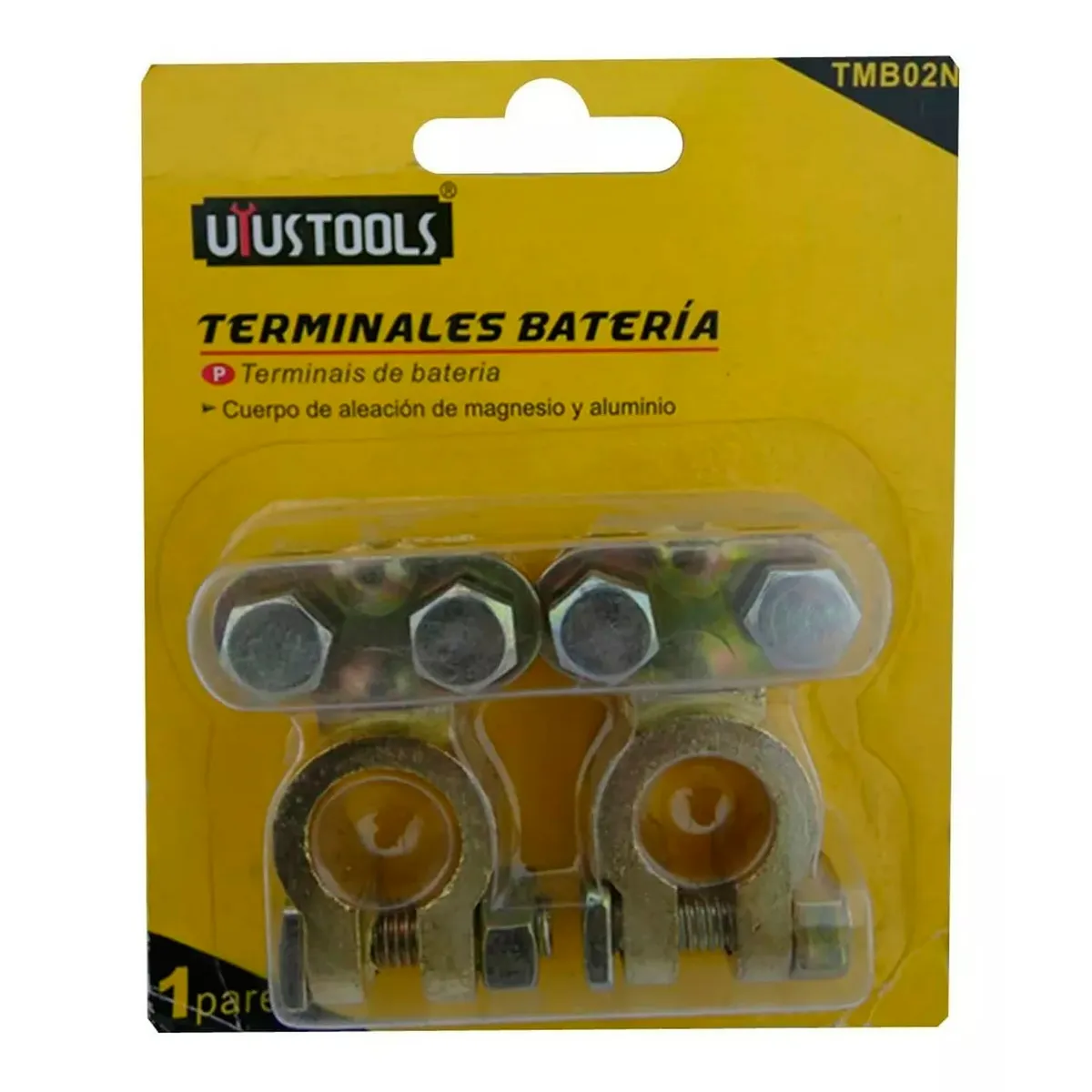 GENERICO - Terminales Bornes Para Bateria Auto 12v 6e Positivonegativo