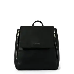 AMPHORA - Mochila Con Tapa Mediana Neferet Negro