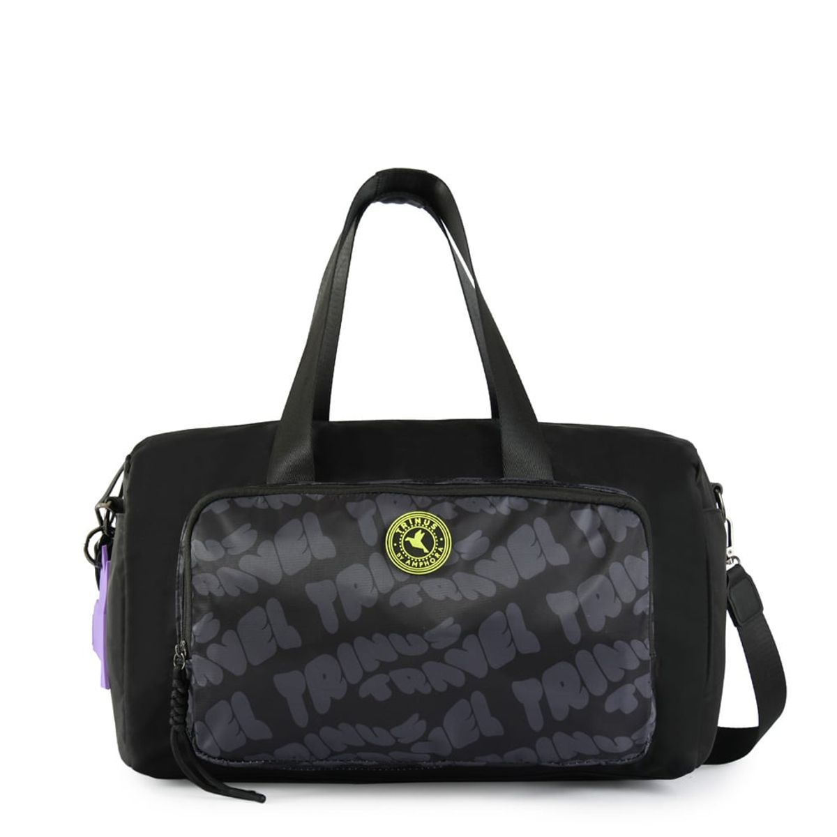 TRINUS - Cartera tote bolso parl grande negro