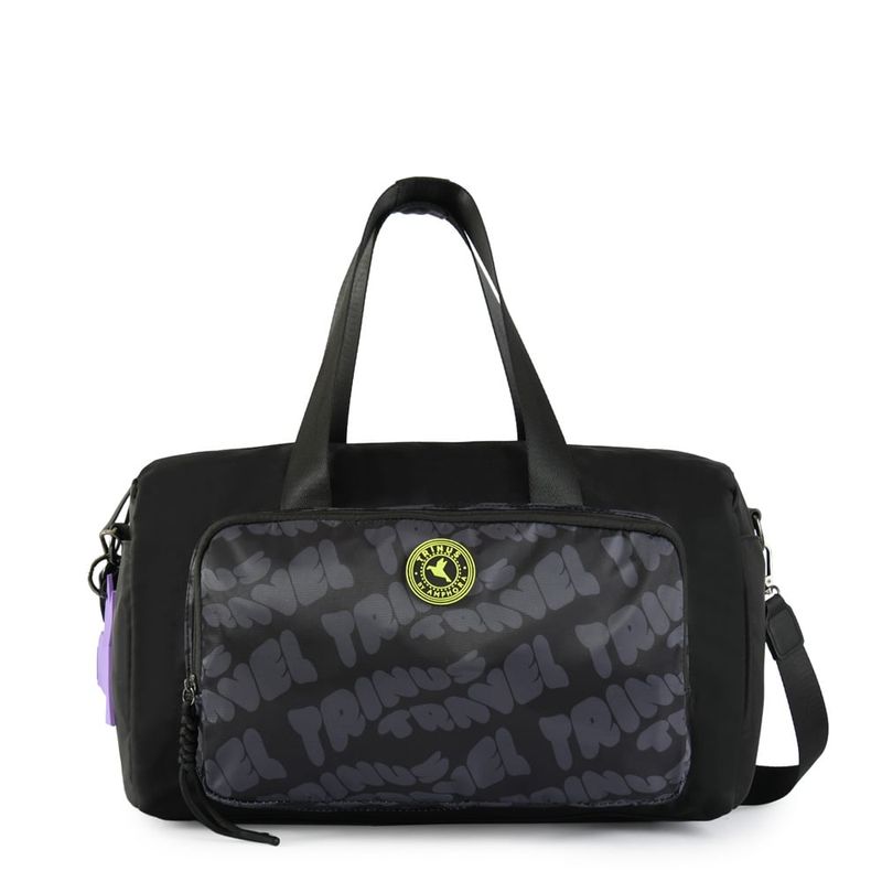TRINUS - Cartera dos asas grande parl negro