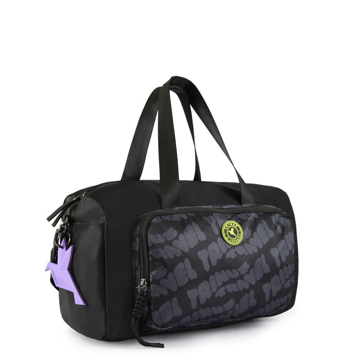 TRINUS - Cartera tote bolso parl grande negro