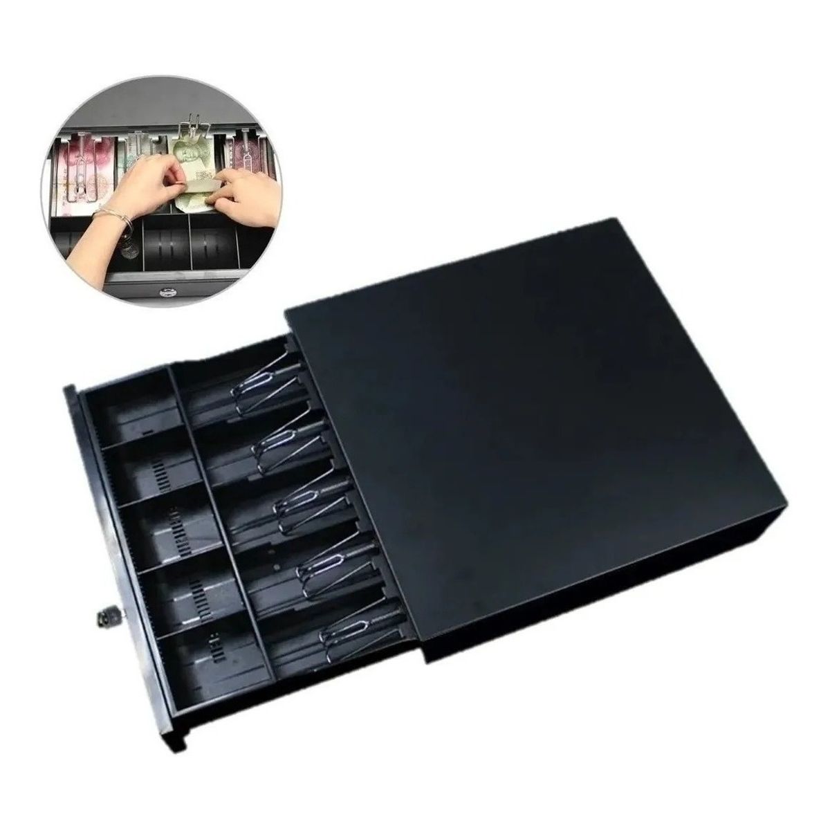 U BUY - Caja De Dinero Gaveta Electronica Rj11 5 Billetes 5 Monedas