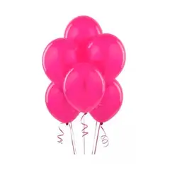 GENERICO - Pack 50 Globos Latex Liso 23cm Nº9 Fucsia