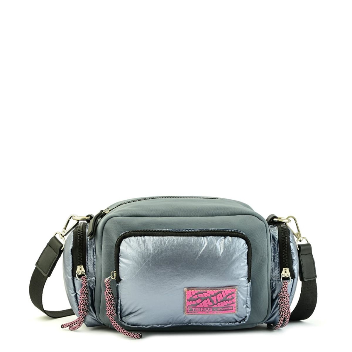 TRINUS - Cartera bandolera mediana milton gris
