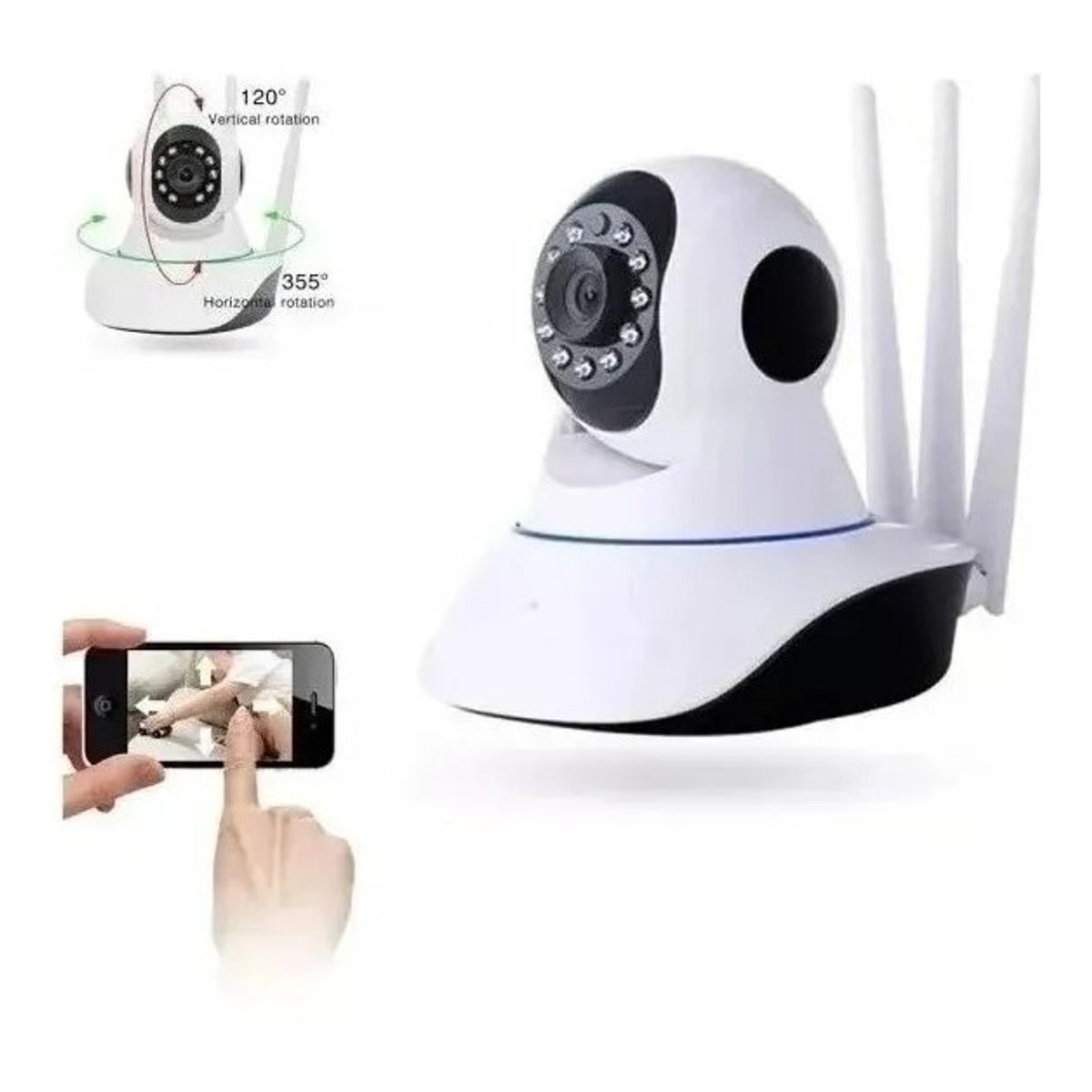 U BUY - Camara Ip Wifi Hd Motorizada Vision Nocturna 360°yoosee