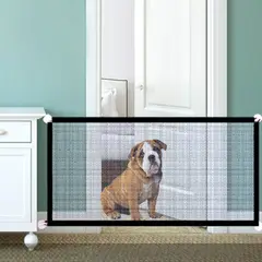 U BUY - Puerta De Seguridad Para Perros Valla De Malla Portátil Ple