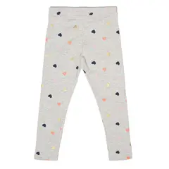 MONARCH - Calza Niña Micro-Polar Corazones Gris