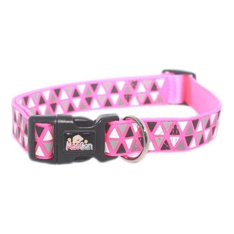 MASCAN - Collar Triángulo Fucsia Talla Xs Perro Mascan