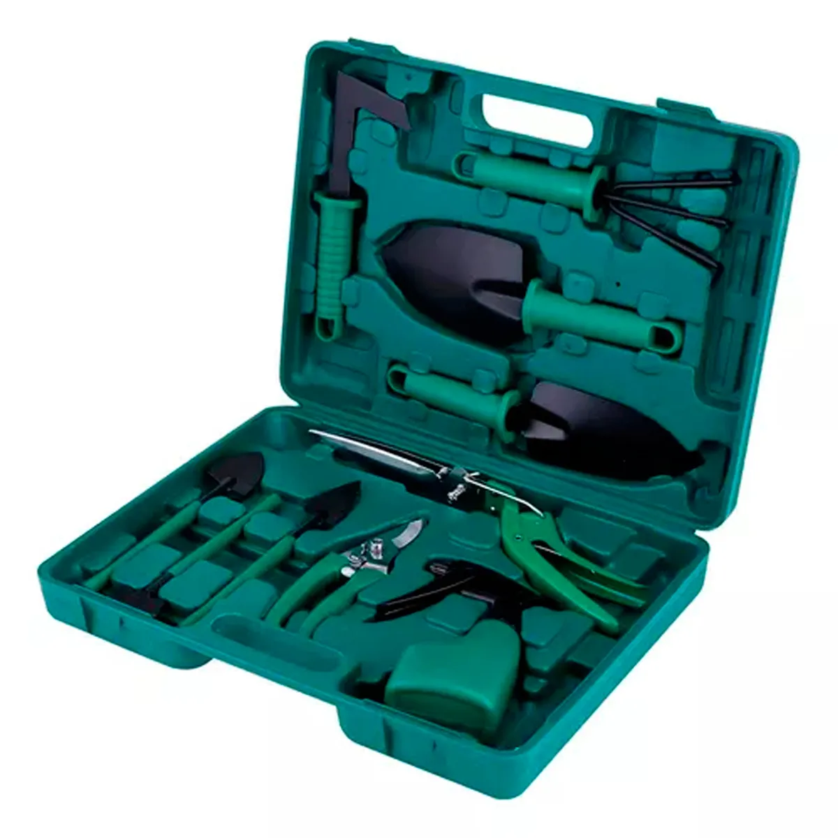 Kit Herramientas Jardinería Acero Rastrillo Tijera Podar, marca OFERTABKN - Foto Principal