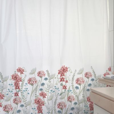 Imagen 2 del producto CORTINA DE BAÑO ALGODÓN ORIQUIDEAS