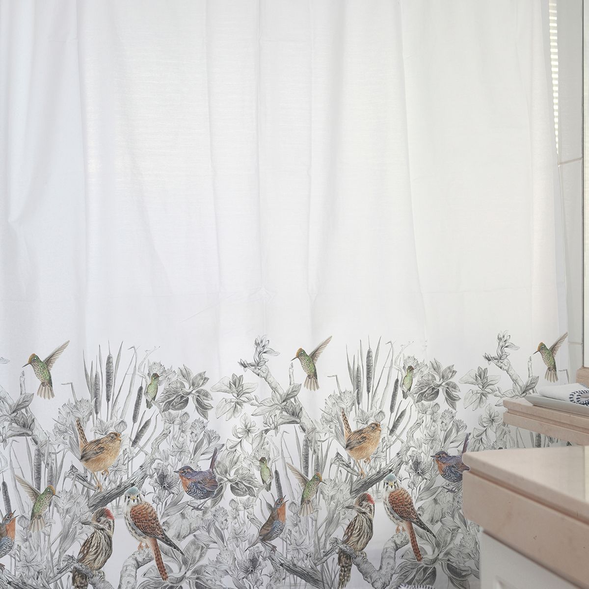 MARGARITA SCHEEL BY CASA ALVARINHO - CORTINA DE BAÑO ALGODÓN ENCANTO NATIVO