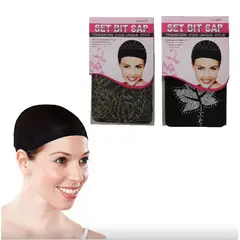 GENERICO - Gorro Malla Elastico Para Cabello Bit Cap Vuelta 2 Unidades Negro