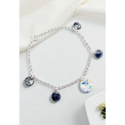 Imagen 2 del producto Pulsera Nepal Plata 925 creado con cristales de Swarovski® Silver Night