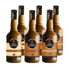 TRES PLUMAS - CAJA X 6 MIX DULCE DE LECHE