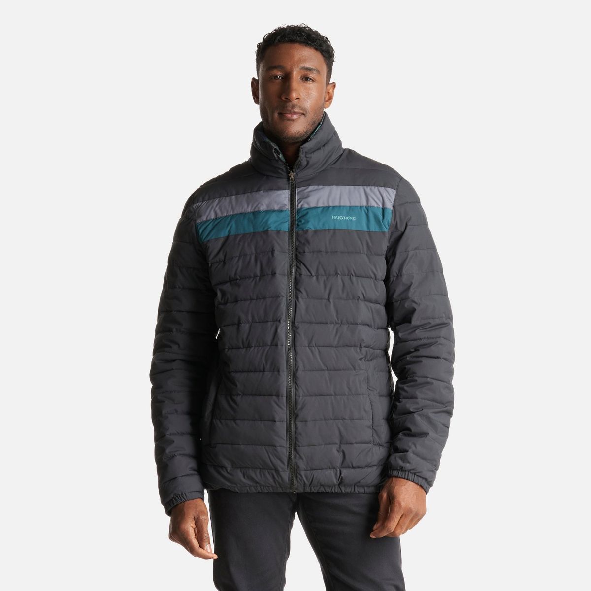 HAKA HONU - Chaqueta Hombre Be-Liviana Negro Haka Honu