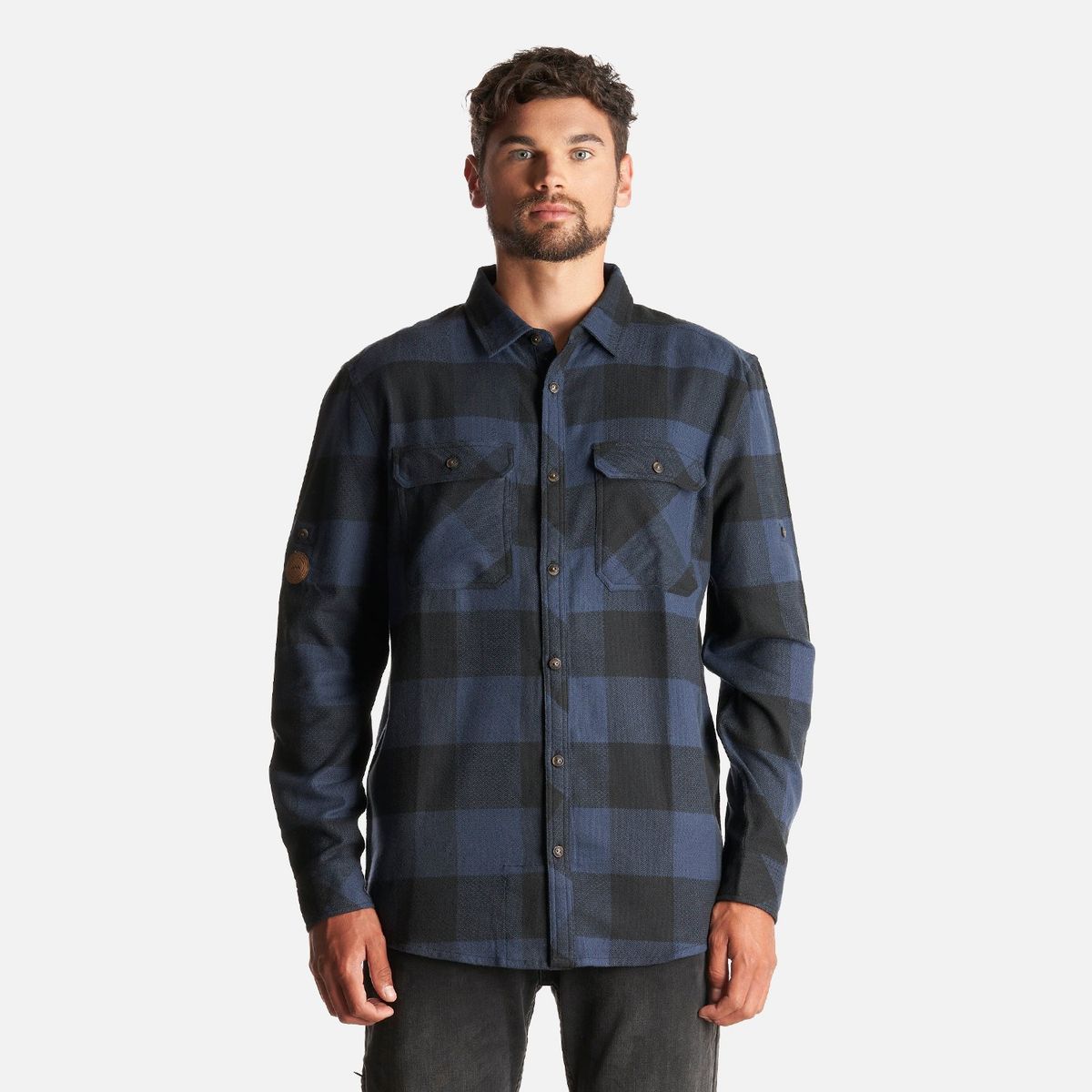 LIPPI - Camisa Hombre Lumberjack Shirt Azul Marino Lippi