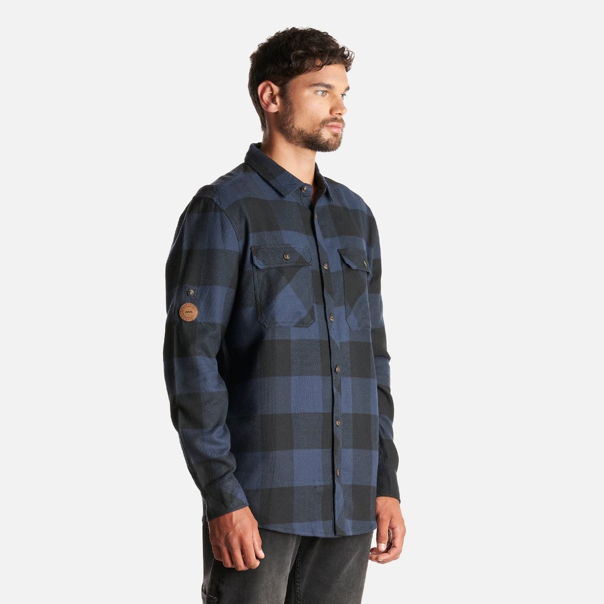 LIPPI - Camisa Hombre Lumberjack Shirt Azul Marino Lippi