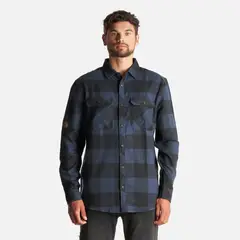 LIPPI - Camisa Hombre Lumberjack Shirt Azul Marino