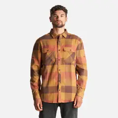 LIPPI - Camisa Hombre Lumberjack Shirt Terracota