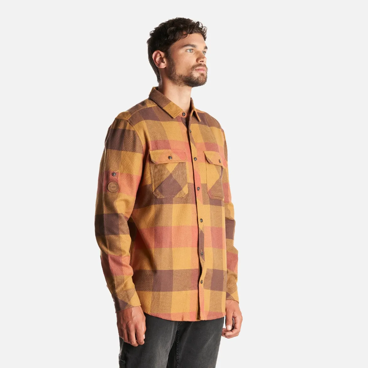 LIPPI - Camisa Hombre Lumberjack Shirt Terracota Lippi