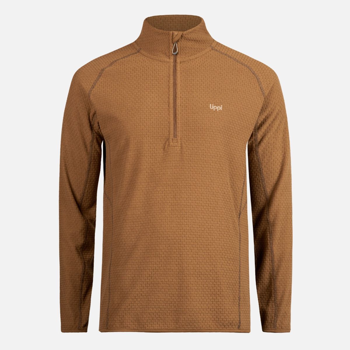 LIPPI - Poleron Hombre Jacaranda Nano-F 1/4 Zip Mostaza Lippi