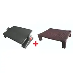 ISOFIT - Reposa Pies Ajustable Altura E Inclinacion y Soporte Monitor