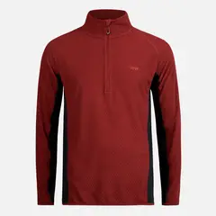 LIPPI - Poleron Hombre Jacaranda Nano-F 1/4 Zip Vino