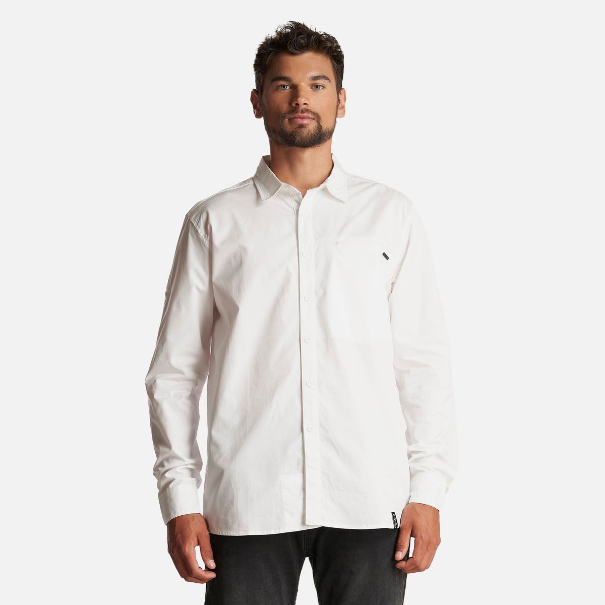 LIPPI - Camisa Hombre Alloy Long Sleeve Shirt Blanco Lippi