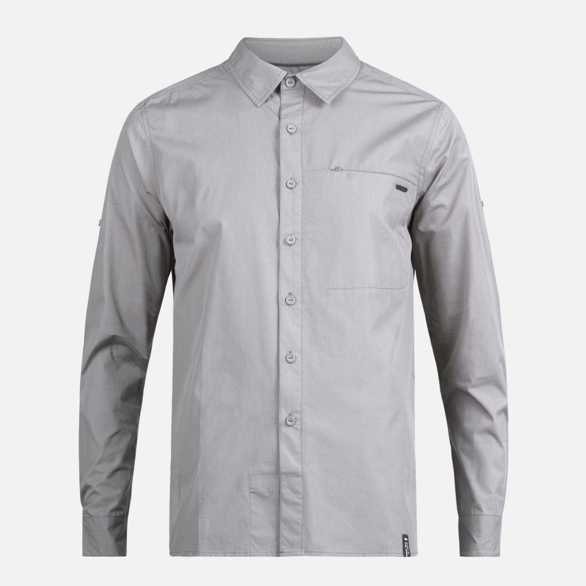 LIPPI - Camisa Hombre Alloy Long Sleeve Shirt Melange Gris Oscuro Lippi
