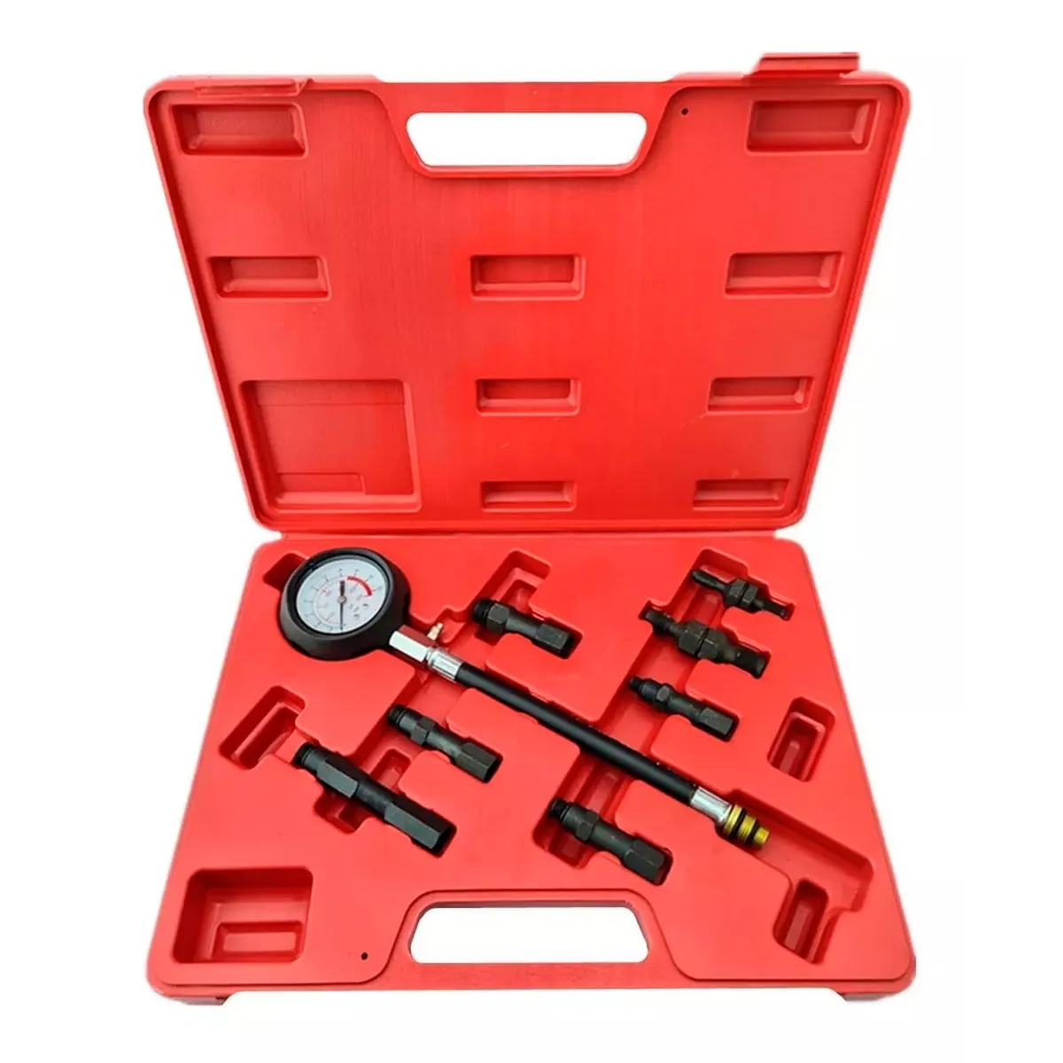 GENERICO - Set Kit Compresimetro Automotriz Bencinero Gasolina