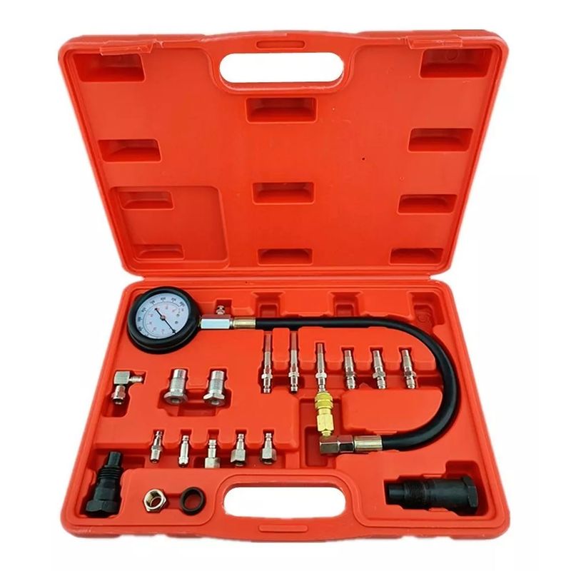 GENERICO - Set Manometro Compresimetro Diesel Petrolero Universal