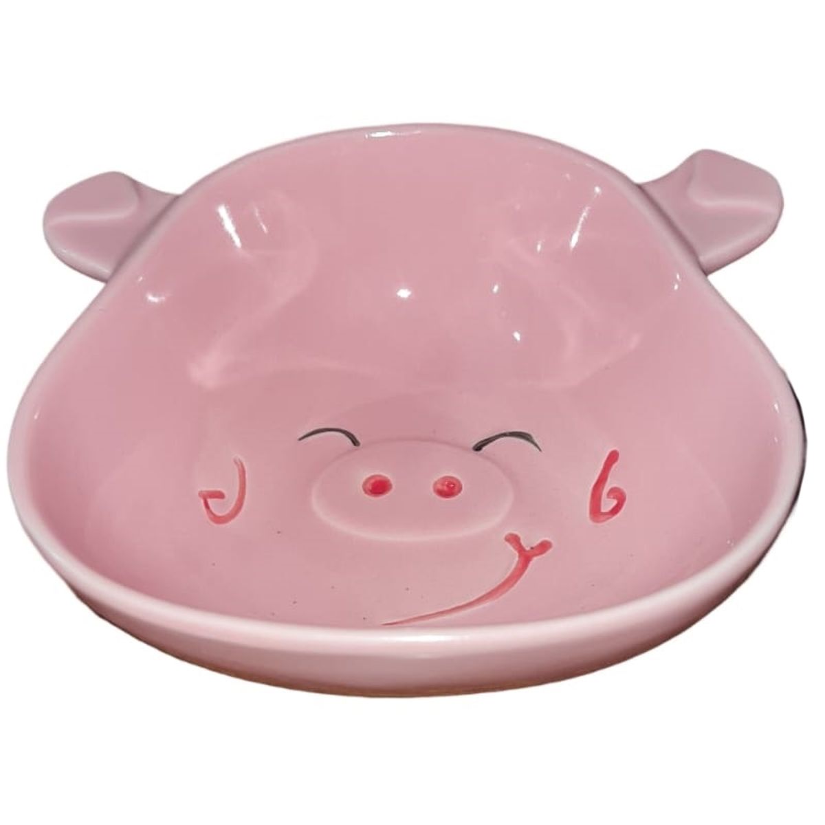 GENERICO - Bowl Plato Hondo Con Forma De Cerdo Para Sopa y Comida