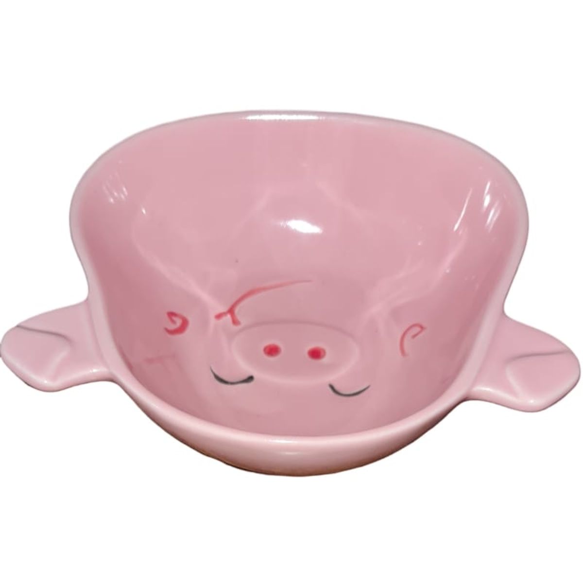 GENERICO - Bowl Plato Hondo Con Forma De Cerdo Para Sopa y Comida