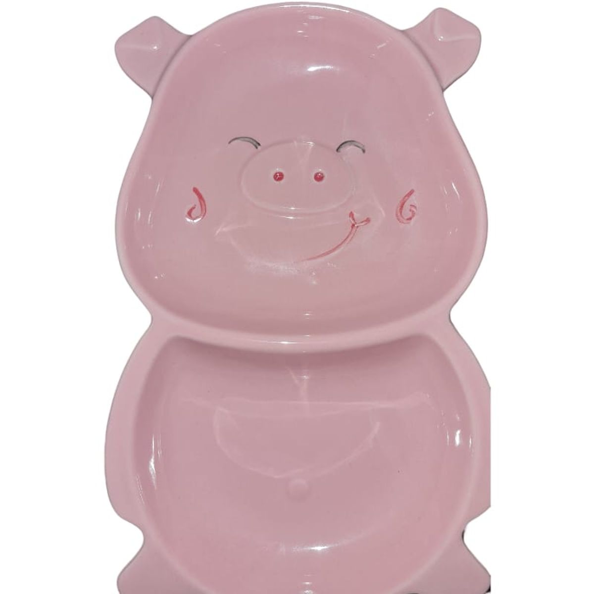 GENERICO - Bowl Plato Bajo Con Forma De Cerdo Para Comida y Ensaladas