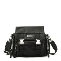 Cartera bandolera con tapa dita mediana negro