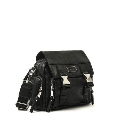 Imagen 2 del producto Cartera bandolera con tapa dita mediana negro