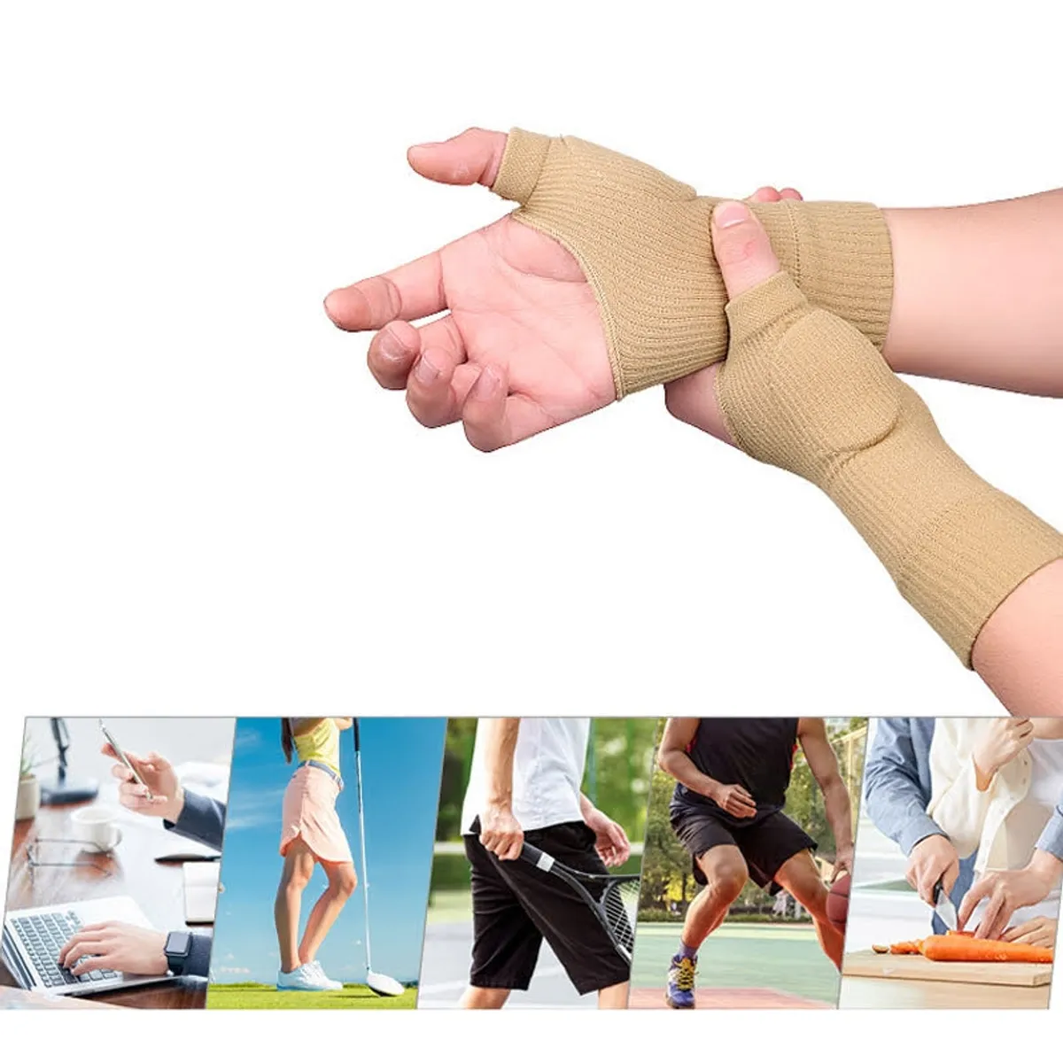 GENERICO - Guantes Compresión Artritis Tunel Carpiano Muñeca Tendinitis