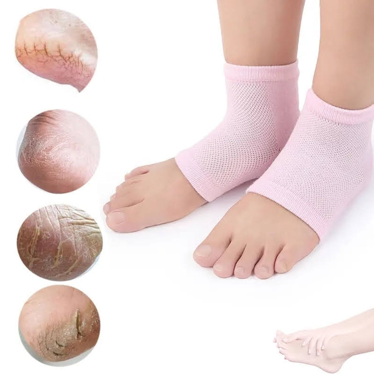 GENERICO - Calcetines Hidratantes Pies Lindos Suaves Antigrietas Talon