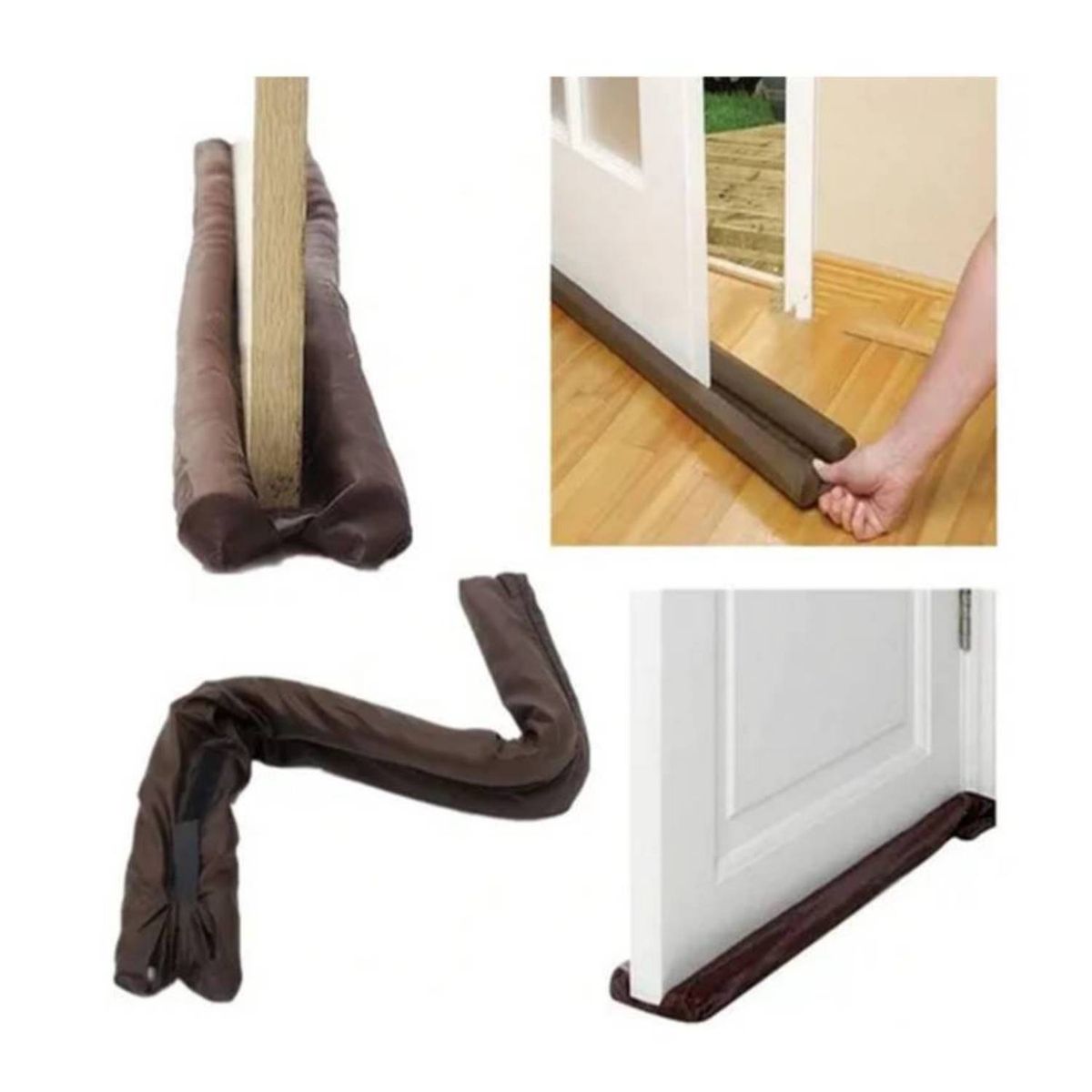 GENERICO - Protector Doble Aislante De Frío Polvo Para Puertas Ventanas