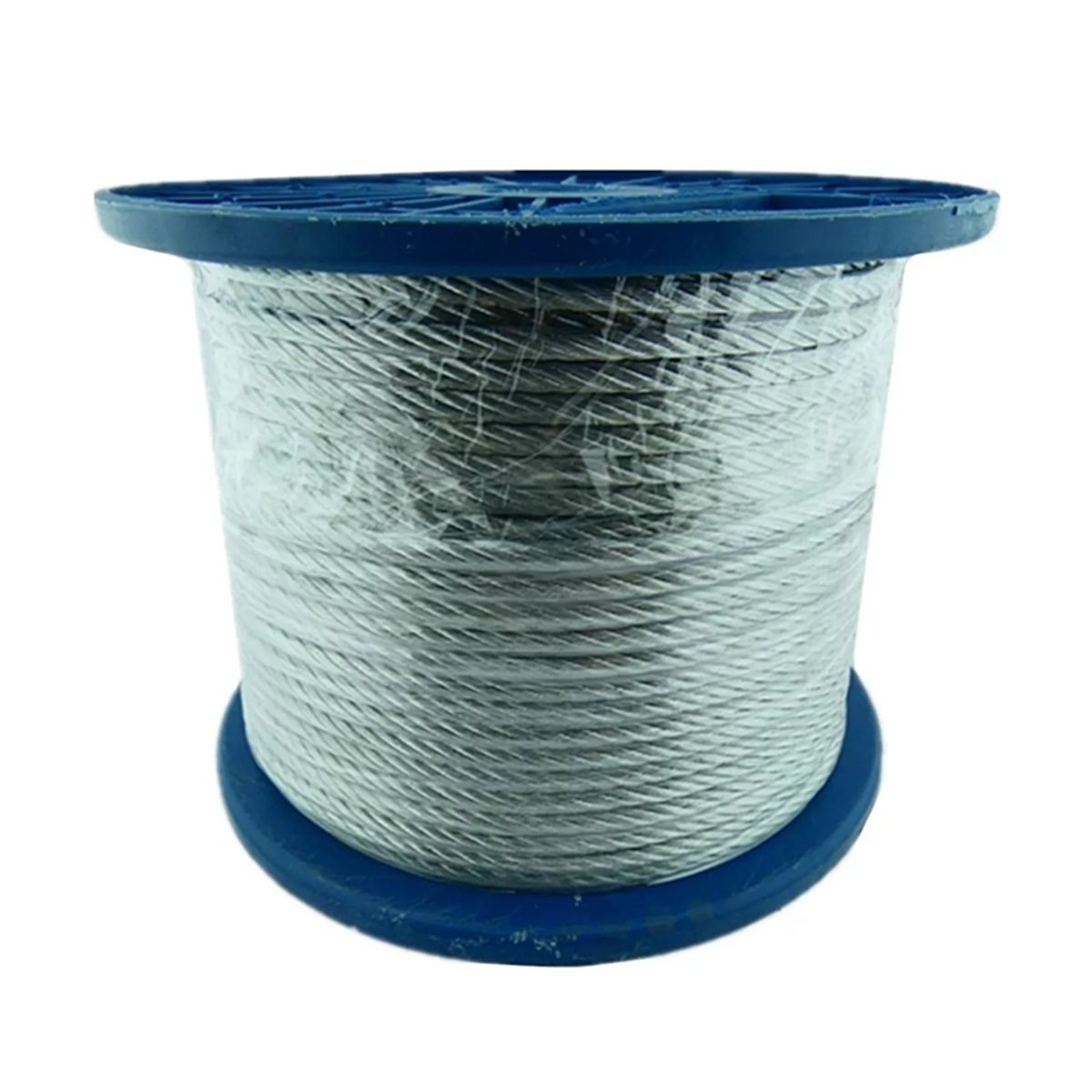 GENERICO - Piola Cable De Acero 6.0 Mm Rollo 100 Metros Galvanizado