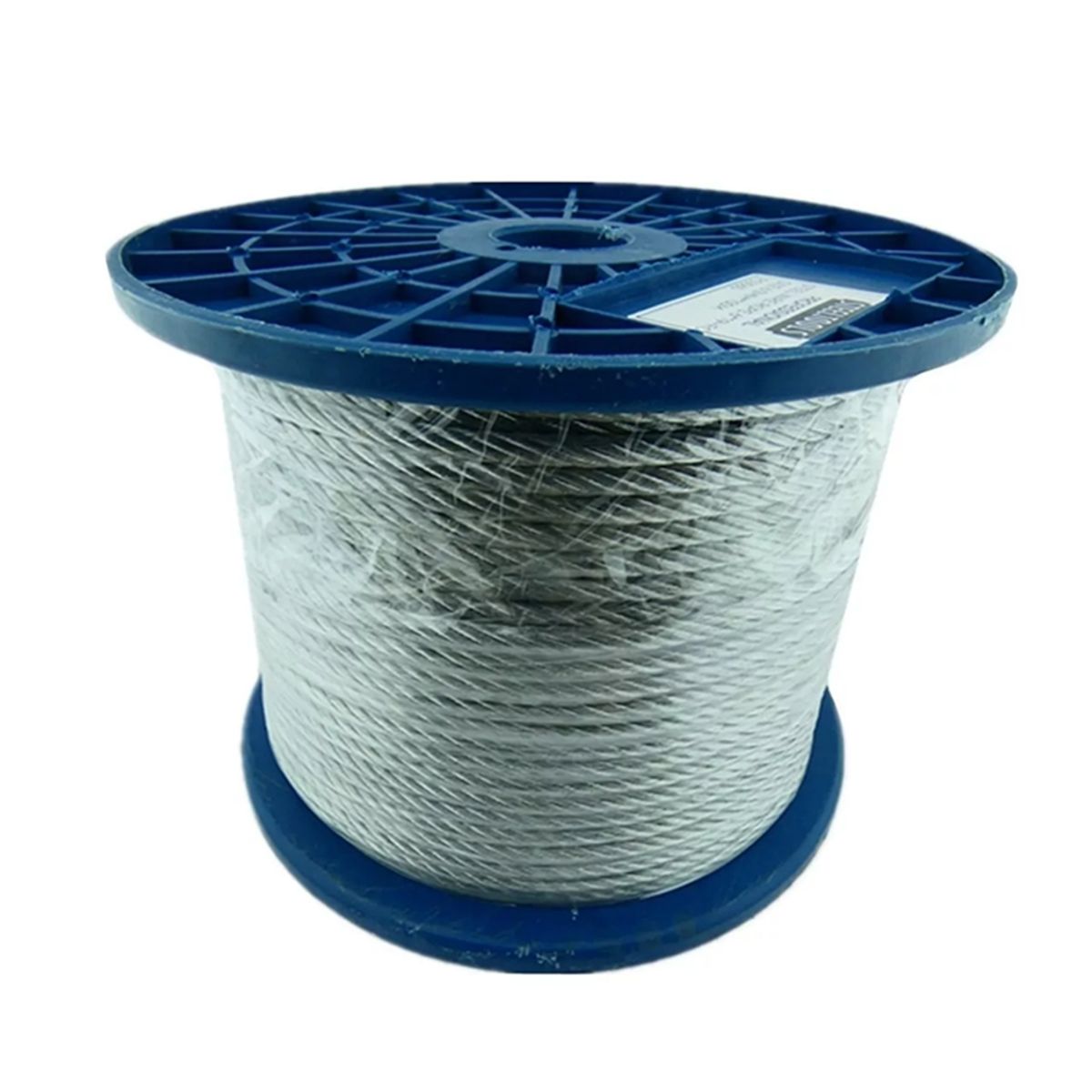 GENERICO - Piola Cable De Acero 6.0 Mm Rollo 100 Metros Galvanizado