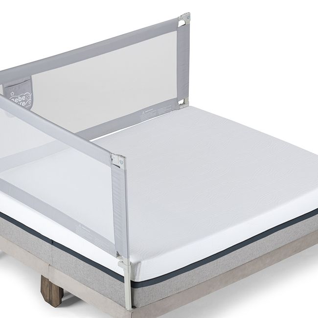 BEBE SURE - 2 barandas para cama 2 plazas 150x200 cm colchón alto