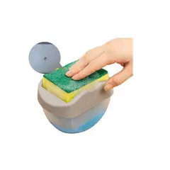 GENERICO - Dispensador de jabón líquido y soporte de esponja