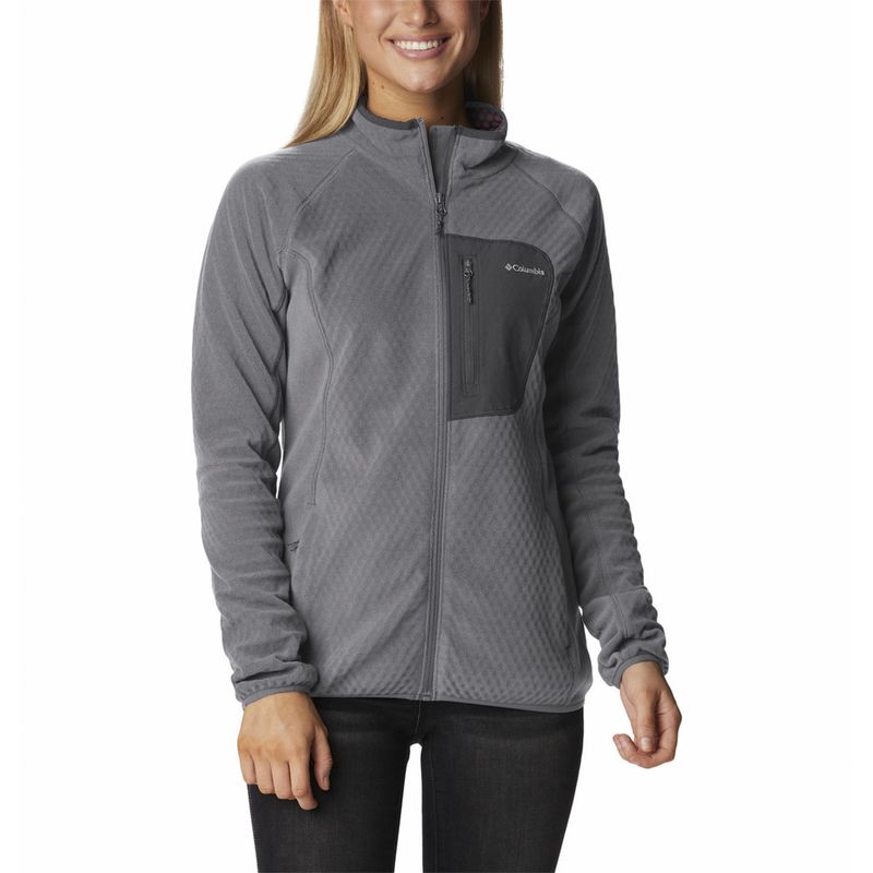COLUMBIA - Parka Mujer Outdoor T Full Zip Gris COLUMBIA