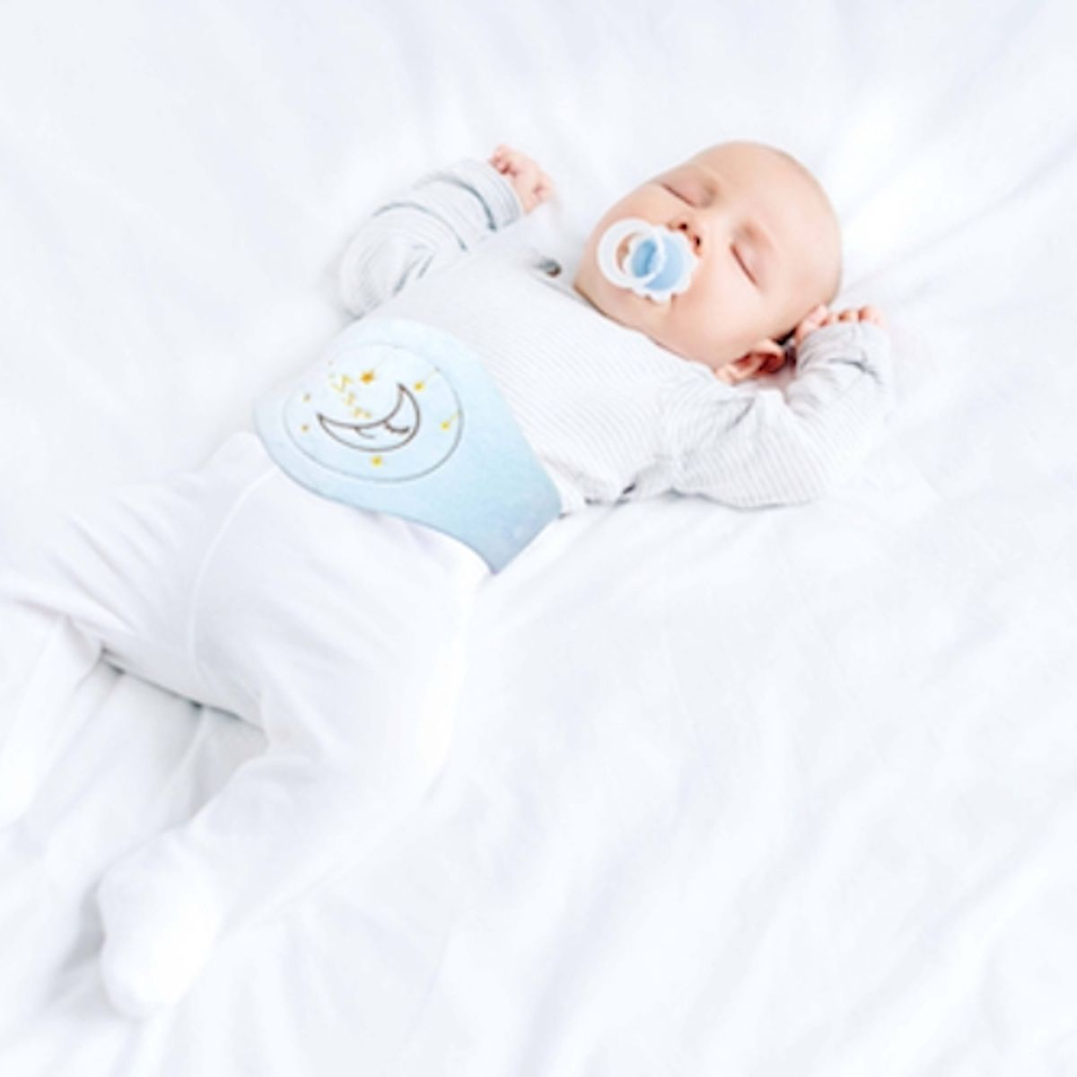 GENERICO - Banda aliviadora de cólicos Happy Tummy Celeste